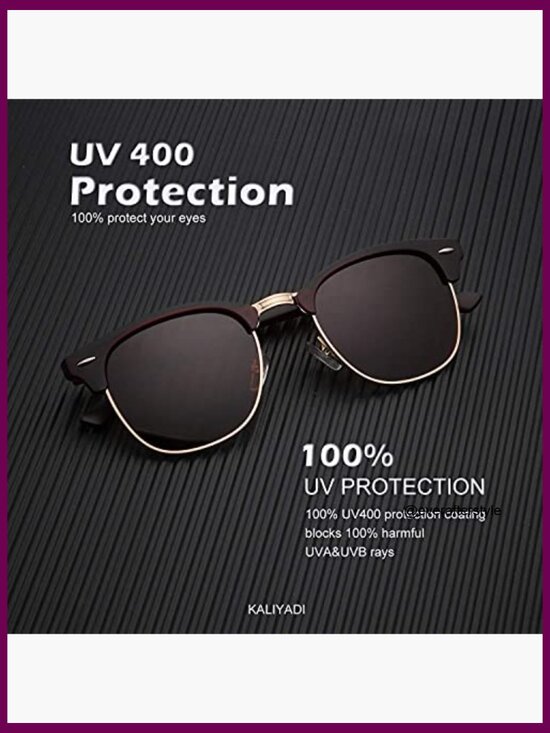 Polarized Semi-Rimless Sunglasses with Metal Frame UV400 Protection main image 6